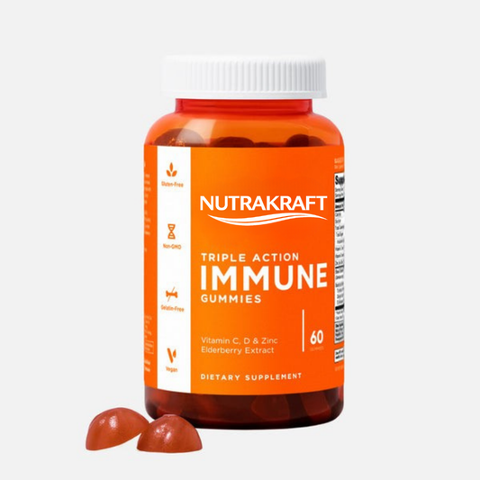 Triple-Action Immunity Gummies (60 Capsules)
